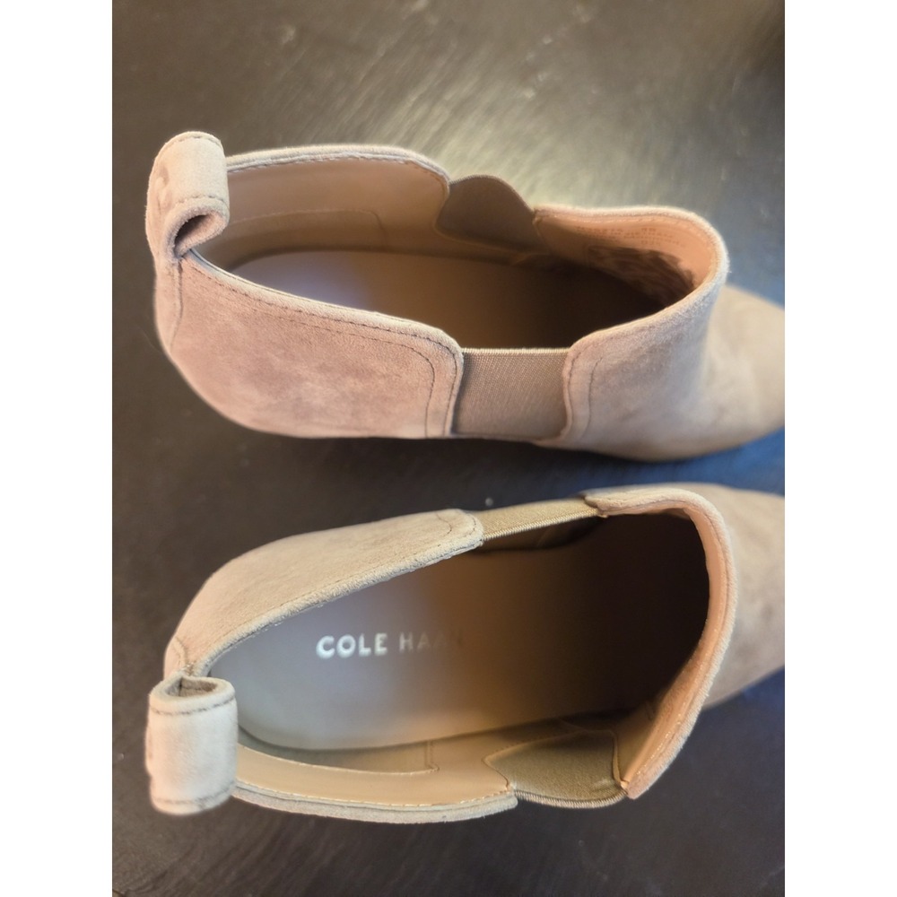 Cole Haan Wms Nell Suede  Pointed Chelsea Bootie Irish Coffee Tan Sz 8 NEW! $140 - Picture 7 of 11